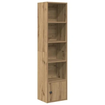 Abbildung von vidaXL Bücherregal Artisan Eiche 31x24x127 cm Holzwerkstoff, Bücherschrank, Lagerregal, Regal, Lagerschrank, Schrank, Aufbewahrungsschrank