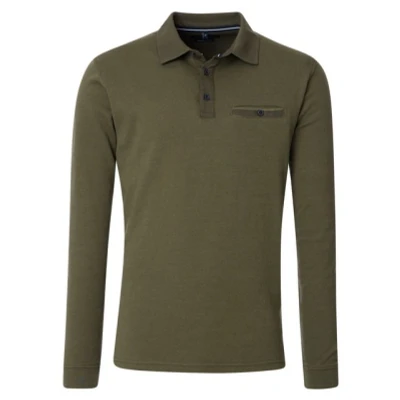 Abbildung von CASAMODA Langarm Poloshirt &quot;CASAMODA Polo Shirt gestreift&quot;