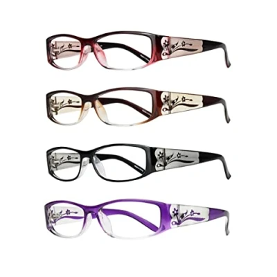 Abbildung von EYEBOGO Kaylee Stilvolle Lesebrille für Damen (4 Pack, 1.25)