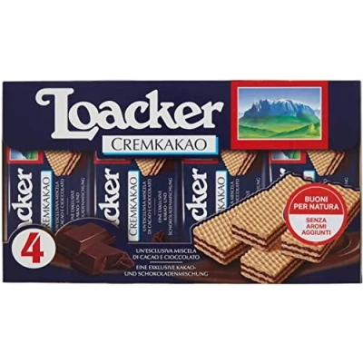 Abbildung von 12x Loacker Wafer Cremkakao Waffel Mischung aus Kakao und Schokolade 175g