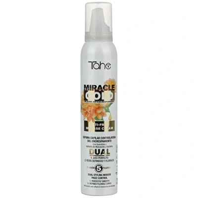 Abbildung von Tahe Miracle Gold Haarschaum Dual Controller für Frizz, Wunder gegen Halt 5, 200 ml