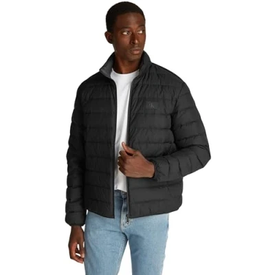 Abbildung von Calvin Klein Herren Steppjacke Down Jacket Leicht, Schwarz (Ck Black), XXL