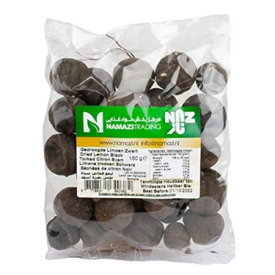 Abbildung von Naz Schwarze Getrocknete Limetten Ideal zum Verfeinern von Suppen, Dips und Saucen in 150 g Packung