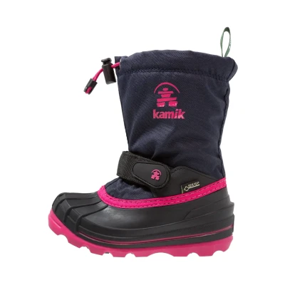 Abbildung von Kamik Waterbug Snowboot/Winterstiefel für Kinder, Größe: 26, Dark blue Kunststoff/textil