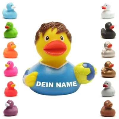 Abbildung von Badeente personalisierbar (Handball Ente)