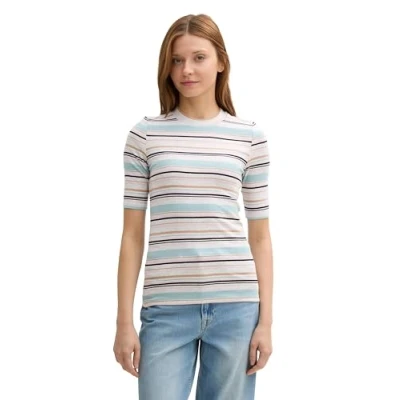 Abbildung von TOM TAILOR Denim T Shirt mit Streifen Muster