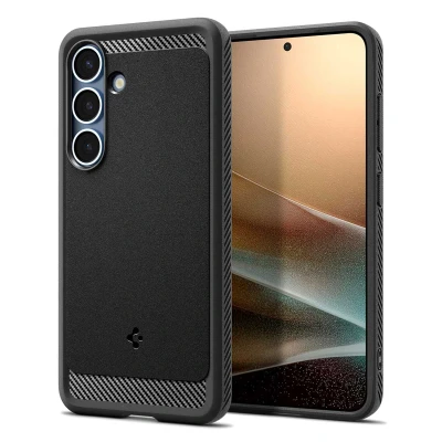 Abbildung von Spigen Rugged Armor MagFit Hülle für Samsung Galaxy S25, Kompatibel mit MagSafe Schwarz