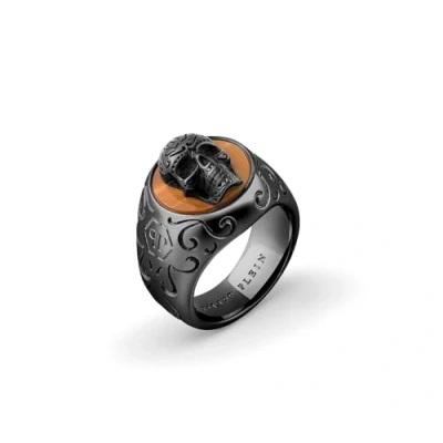 Abbildung von Philipp Plein Herren Ring Edelstahl IP Gun Elite PJNEA05R, Ringgröße:66 (21.0 mm Ø)
