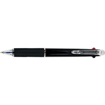 Abbildung von uni ball 245301 Tintenroller UB JETSTREAM, 3 Schreibfarben, schwarz, 1 Stück