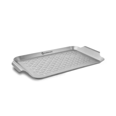 Abbildung von BURNHARD Grillschale Grillkorb, Edelstahl, 42,5 x 25 2 cm