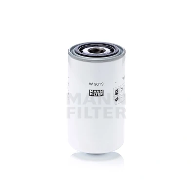 Abbildung von MANN FILTER W 9019 Ölfilter M 27 X 2 mit einem Rücklaufsperrventil Anschraubfilter