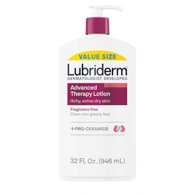 Abbildung von Lubriderm Advanced Therapy Moisturizing Lotion with Vitamins E and B5, Deep Hydration for Extra Dry Skin, Non Greasy Formula, 32 fl. oz
