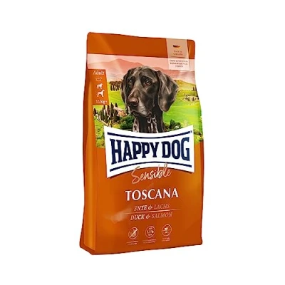 Abbildung von Happy Dog 03541 Supreme Sensible Toscana Ente und Lachs Hunde Trockenfutter für ausgewachsene 4 kg Inhalt