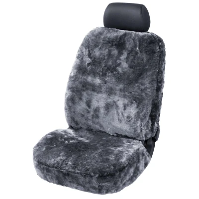 Abbildung von WALSER Trish 20038 Sitzschonbezug anthrazit Lammfell vorne AUDI: A4 B5 Avant, B6 Limousine, PEUGEOT: 308 I SW, BMW: 5 Limousine