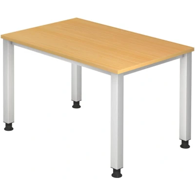 Abbildung von HAMMERBACHER höhenverstellbarer Schreibtisch VQS12/6/S buche
