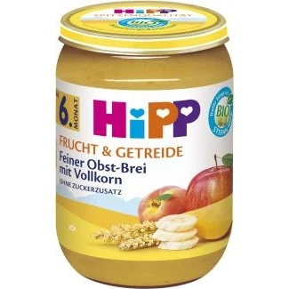 Abbildung von Hipp Frucht &amp; Getreide Feiner Obst Brei mit Vollkorn