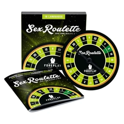 Abbildung von Tease &amp; Please Foreplay Sex Roulette (10 Sprachen) Spiele für Erwachsene mehr Abenteuer in Ihrem Sexualleben Brettspiele etwas Spaß im Schlafzimmer