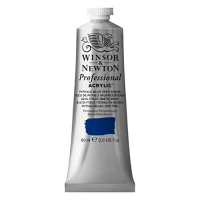 Abbildung von Winsor &amp; Newton 2320514 Professional Acrylfarbe in Künstlerqualität, hohe Farbbrillanz Deckkraft, Archivqualität, 60ml Tube Phthaloblau Rotton