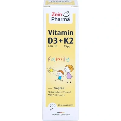 Abbildung von Vitamin D3 + K2 MK 7 Family Tropfen 20 ml