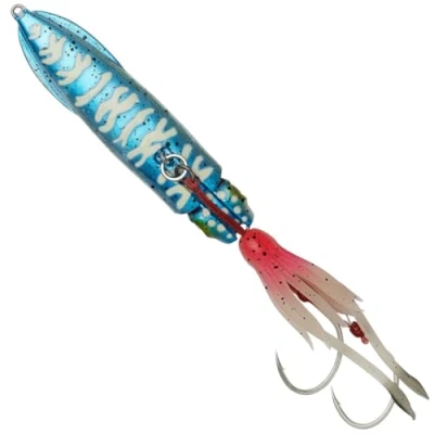Abbildung von Savage Gear Swim Squid Inchiku 9.7cm (150g) Blue Pink Glow Meeres kunstkoeder