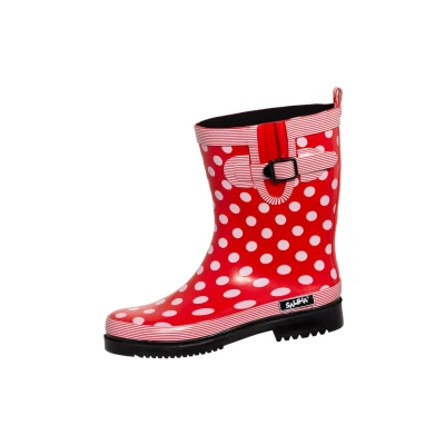 Abbildung von Bockstiegel Damen Regenstiefel Dorin K rot/bunt kombi Gr. 39
