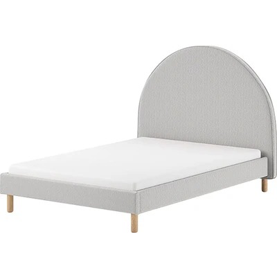 Abbildung von Vipack Polsterbett &quot;MOON&quot;, (Made in Europe), 2 Breiten (90 o. 140 cm), Lattenrost, Bouclé Stoff, wahlw. 4 Farben
