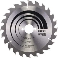 Abbildung von Bosch 1x PRO Wood Kreissägeblatt für Akku Handkreissägen (für Weichholz, Hartholz, Ø mm, Professional Zubehör Handkreissäge)