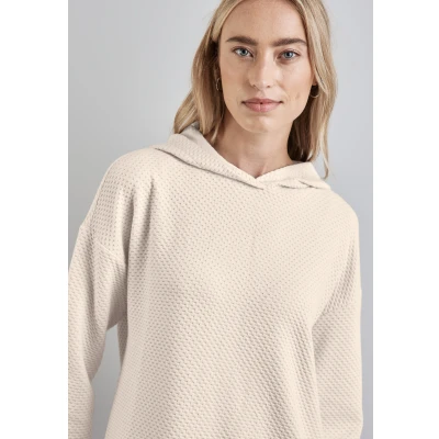 Abbildung von Street One Struktur Kapuzenpullover, Damen, Größe: 34, Beige