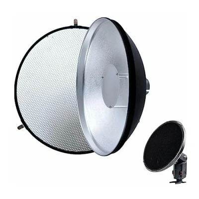 Abbildung von Godox AD360 Witstro AD S3 Kosmetikspiegel mit Honeycomb für AD180 / 360 Schwarz