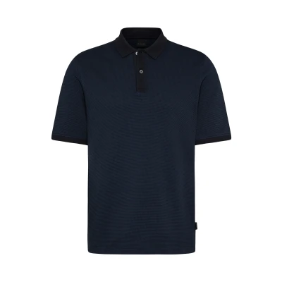 Abbildung von bugatti IN 2TONEOPTIK Poloshirt, Herren, Größe: Large, Marine