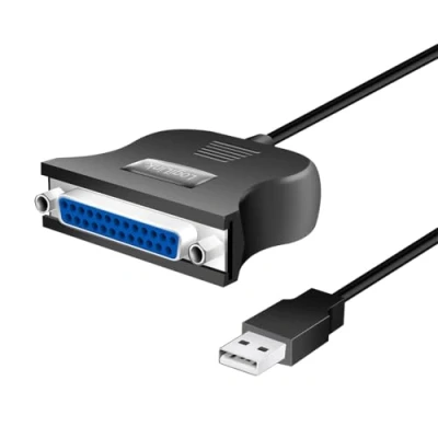 Abbildung von LogiLink USB 2.0 Parallel D SUB Adapter schwarz