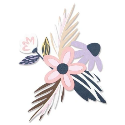 Abbildung von Thinlits Stanzset, Bohemian Florals von Jennifer Ogborn, 12er Pckg
