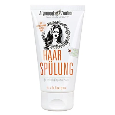 Abbildung von Arganoel Zauber Haarspülung ohne Silikone und Tierversuche, mit Arganöl gegen trockenes Haar, 1 x 150 ml