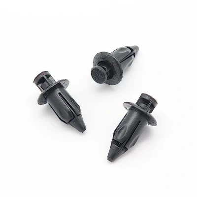 Abbildung von VVO Fasteners Schwarz Kunststoff Clips. Vordere Stoßstange. Kompatibel mit einigen Toyota Yaris, (Packung 10 Clips)