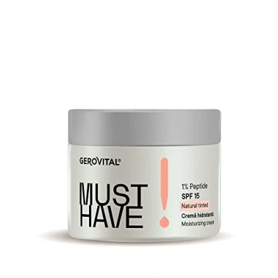 Abbildung von Feuchtigkeitsspendende DD Creme mit 1% Peptid und SPF15, Natürlicher Farbton, Spendet Feuchtigkeit Verleiht der Haut Festigkeit, 50 ml, Gerovital Must Have