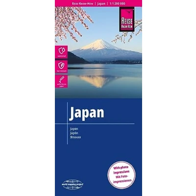 Abbildung von Reise Know How Landkarte Japan (1:1.200.000): reiß und wasserfest (world mapping project)