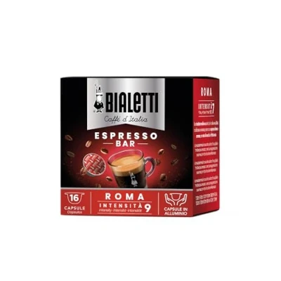 Abbildung von 160 Kapseln aus Aluminium I Caffe&#039; d&#039;Italia Bialetti Mokespresso Roma Original