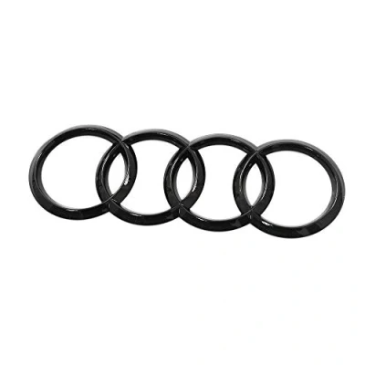 Abbildung von Audi 4M8071802 Zeichen Heckklappe Ringe Black Edition Emblem Blackline Logo schwarz