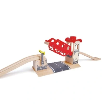 Abbildung von Hape Spielzeugeisenbahn Brücke Zugbrücke, (Set, 3 tlg), aus Holz
