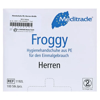 Abbildung von Handschuhe Einmal Polyethylen Herren 100 St