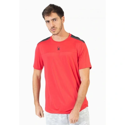 Abbildung von Spyder MEN Short Sleeve Tshirt print, Herren, Größe: Medium, Red
