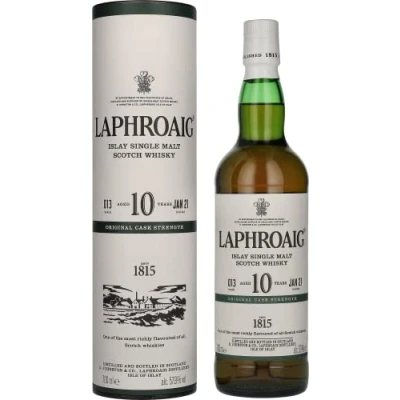 Abbildung von Laphroaig 10 Years Old Original Cask Strength Batch 13 57,9% Vol. 0,7l in Geschenkbox