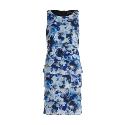 Abbildung von Vera Mont MIT Volant Cocktailkleid/festliches Kleid, Damen, Größe: 38, Dunkelblau blau