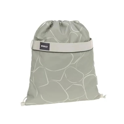 Abbildung von LÄSSIG Turnbeutel Bold, curve sage, aus recyceltem Material