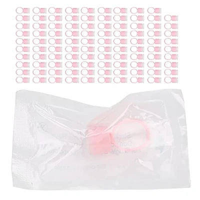 Abbildung von Tattoo Ink Ring Cup, 100pcs Cup Einweg Microblading Pigment Becherhalter mit Schwamm