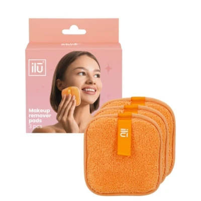 Abbildung von ilu Reusable Makeup Remover Pads Orange 3pcs