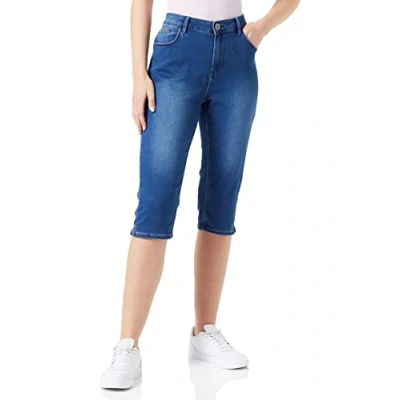 Abbildung von Garcia Celia Capri Jeans Shorts, Damen, Größe: 30, Dark used