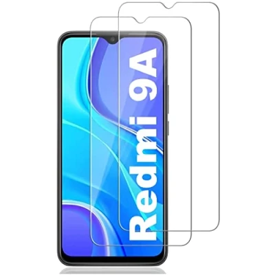 Abbildung von Cracksin Panzerfolie kompatibel mit Xiaomi Redmi 9A [2 Stück] Displayschutzfolie,Schutzfolie [kein Glas] 9H Glas,100% Fingerabdrucksensor Nano Glas
