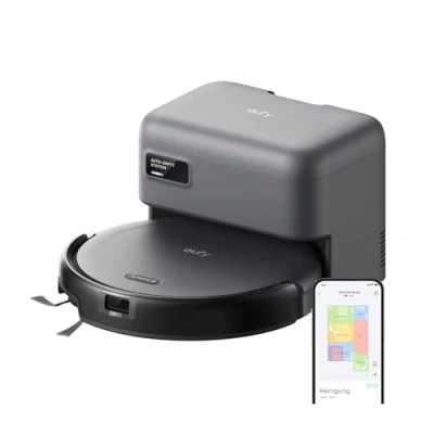 Abbildung von eufy C10 Saugroboter mit Automatischer Absaugstation