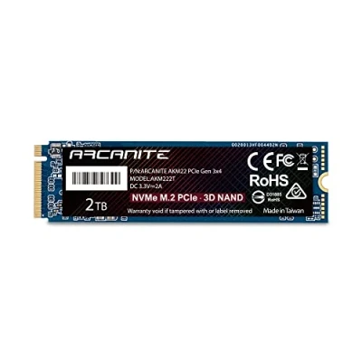 Abbildung von ARCANITE 2 TB NVMe M.2 2280 PCIe Gen 3x4 Internes Solid State Drive (SSD)